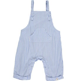 Me & Henry Ahoy Blue Stripe Woven Overalls