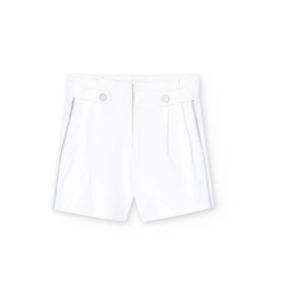 SALE Silver Trimmed White Shorts