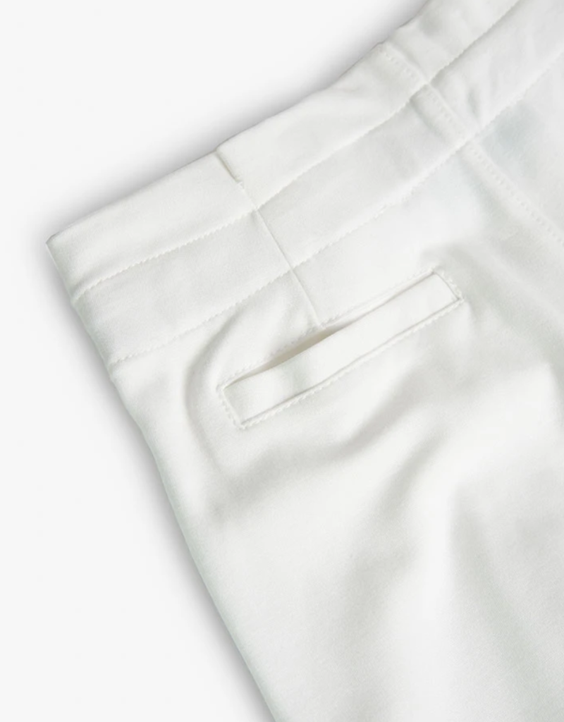 Silver Trimmed White Shorts