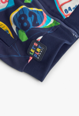 Boboli Sail Print Fleece Zip Jacket