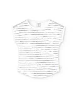 Boboli S/S Sequin Striped Tee