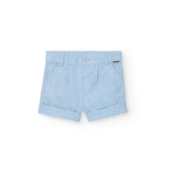 Boboli SALE. Light Blue Linen Shorts
