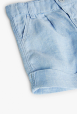 Boboli Light Blue Linen Shorts