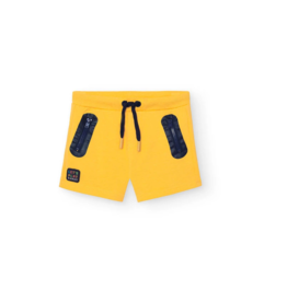 Boboli Knit Bermuda Yellow Shorts