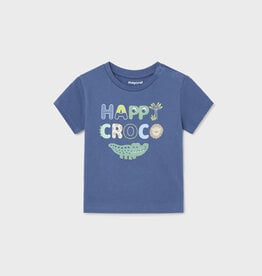 Mayoral Blue Happy Croc S/S Tee