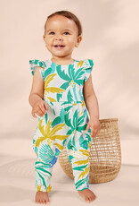 Tea Collection Tulip Sleeve Baby Romper Turaco Palm