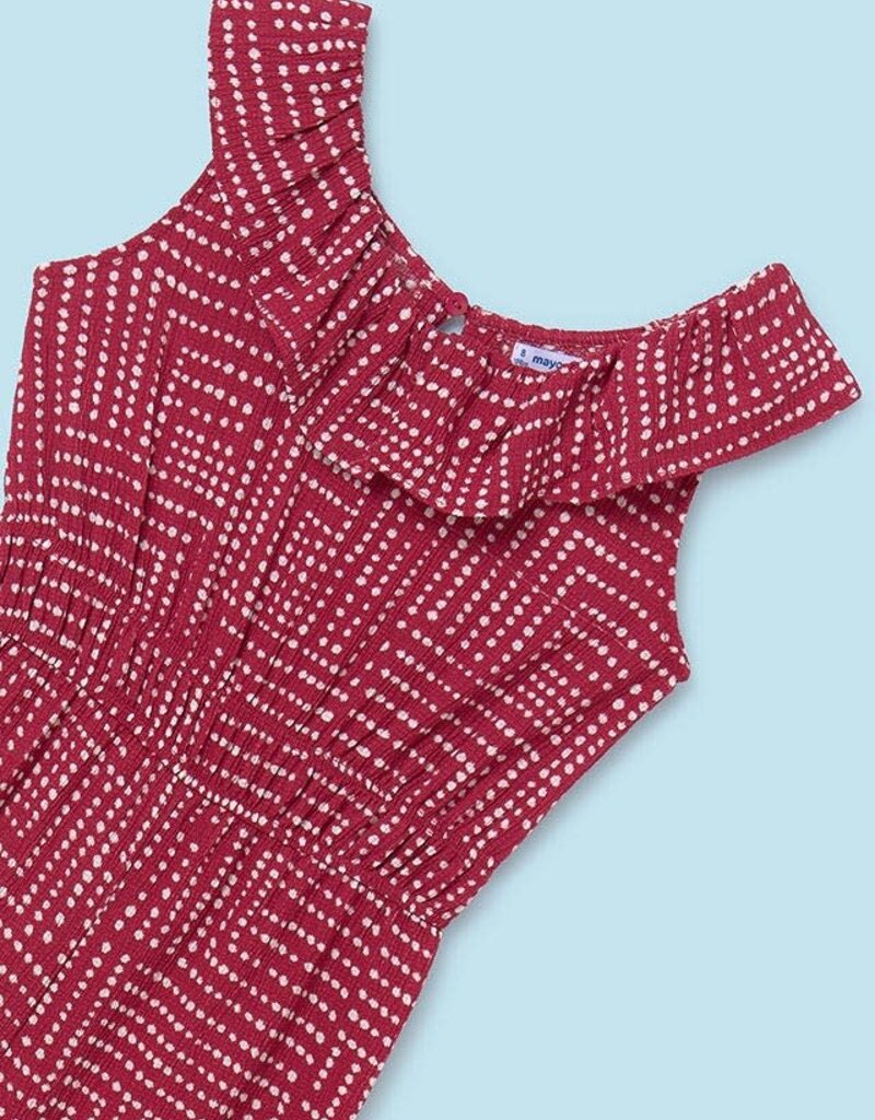 Mayoral Paprika Printed Knit Jumpsuit