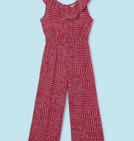 Mayoral Paprika Printed Knit Jumpsuit