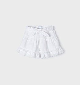 Mayoral Eyelet White Skort