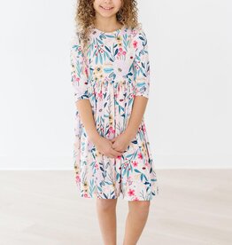 Mila & Rose Whimsy 3/4 Sleeve Twirl Dress