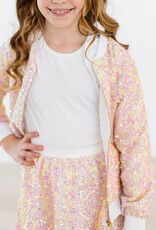 Mila & Rose Spring Rainbow Sequin Jacket