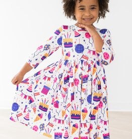 Mila & Rose Happy Birthday Pocket Twirl Dress