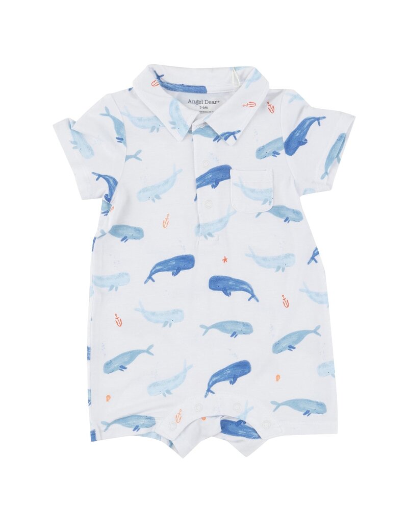 Angel Dear POLO SHORTIE WHALE HELLO THERE