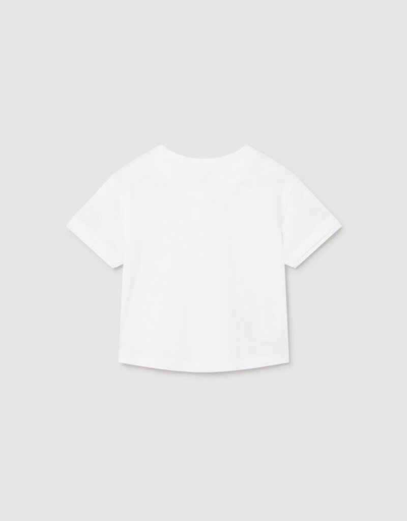 Mayoral 3 Button S/S White Shirt