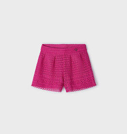 Mayoral Fuchsia Eyelet Skort