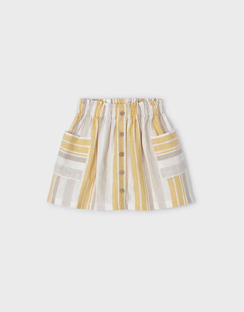 Mayoral Honey Stripe Skirt