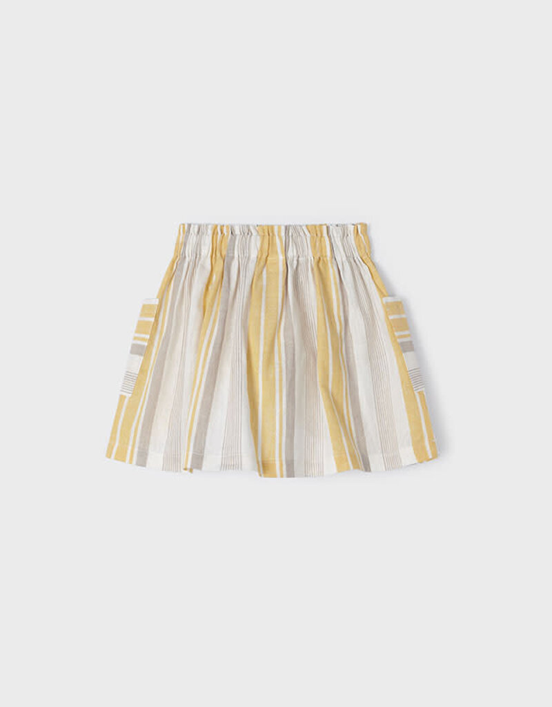 Mayoral Honey Stripe Skirt