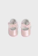 Mayoral Newborn Pink Bow Mary Jane Shoe