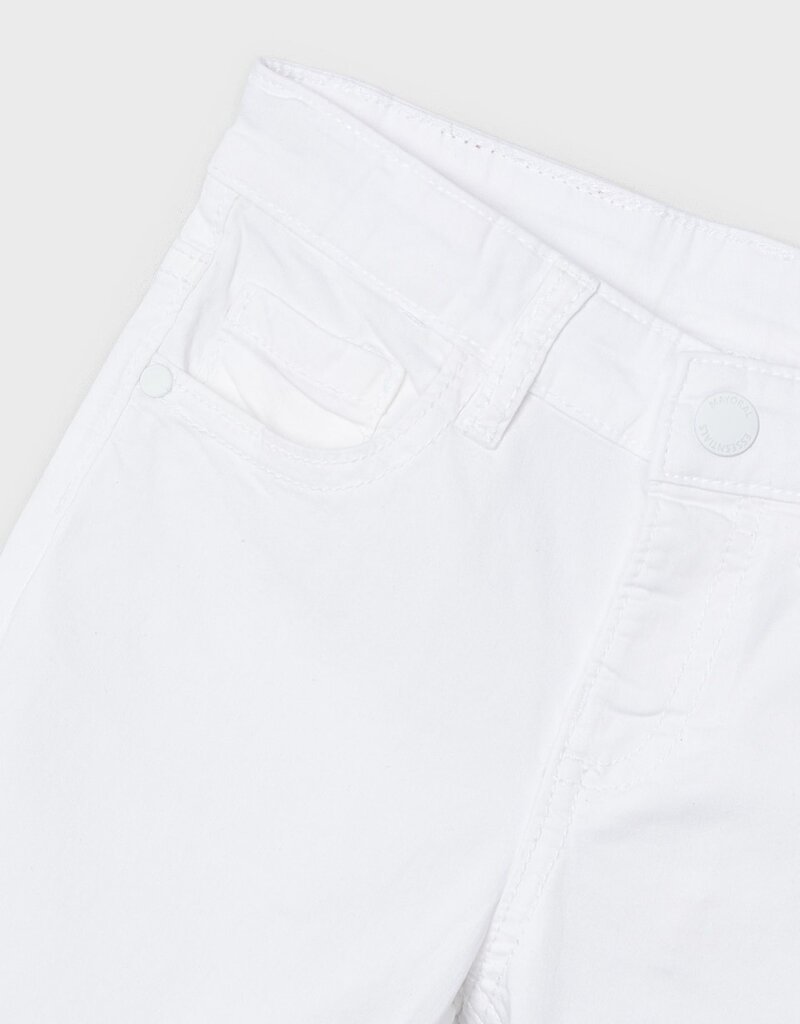 Mayoral White 5 Pocket Twill Shorts