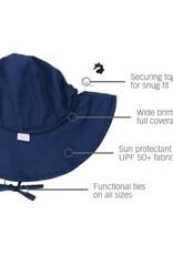 RuffleButts Sun Protective Hat Navy