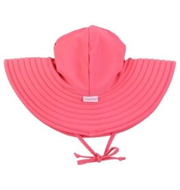 RuffleButts Swim Hat Hot Pink