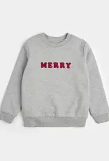Petit Lem Merry Chenille Heather Grey Sweatshirt