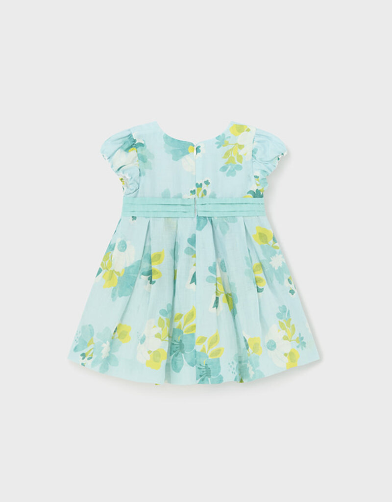 Mayoral Mint Green Watercolor Dress