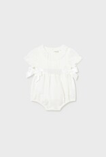 Mayoral White Frilly Romper
