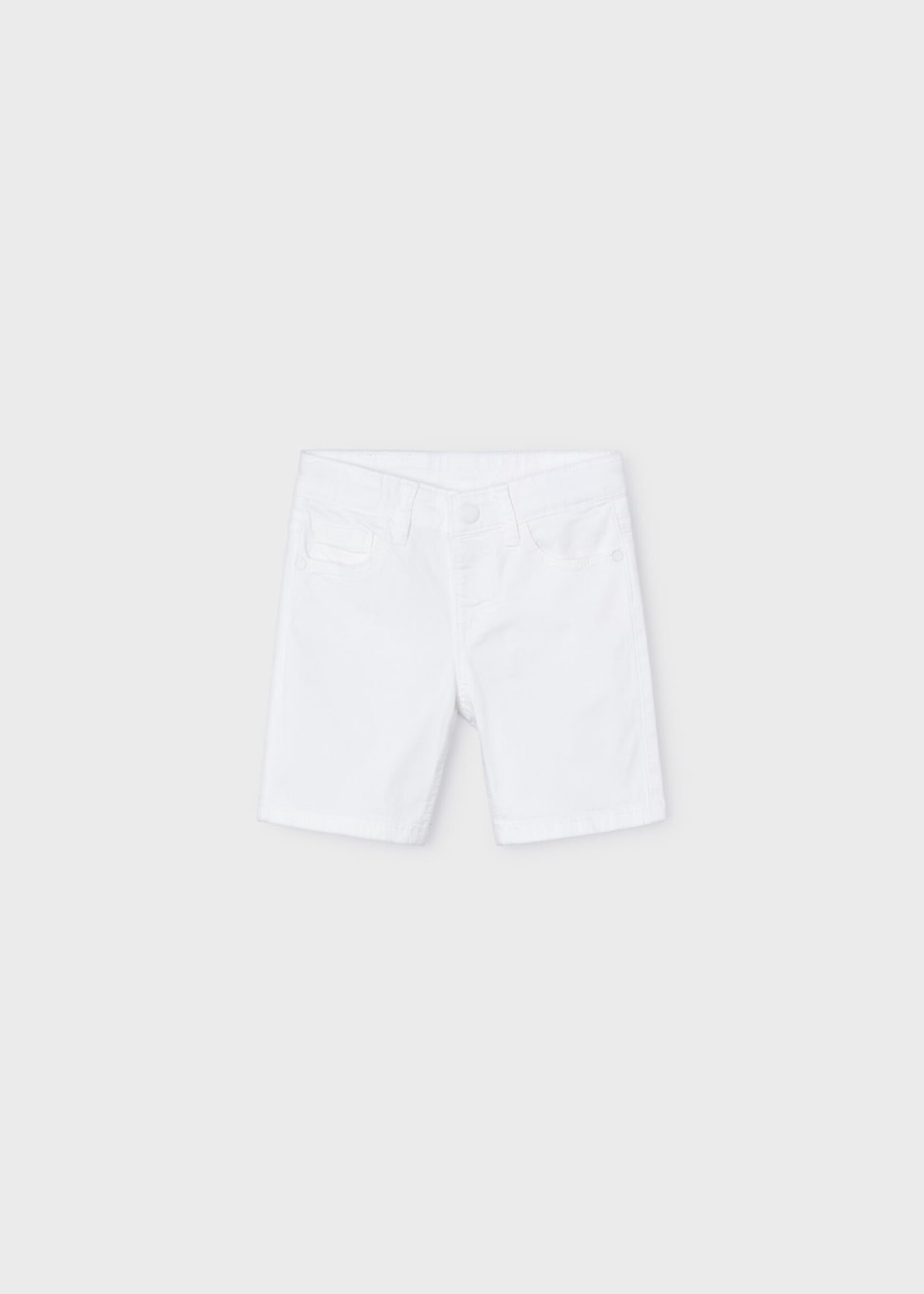 Mayoral White 5 Pocket Twill Shorts