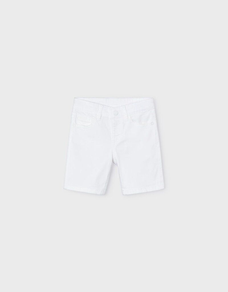 Mayoral White 5 Pocket Twill Shorts