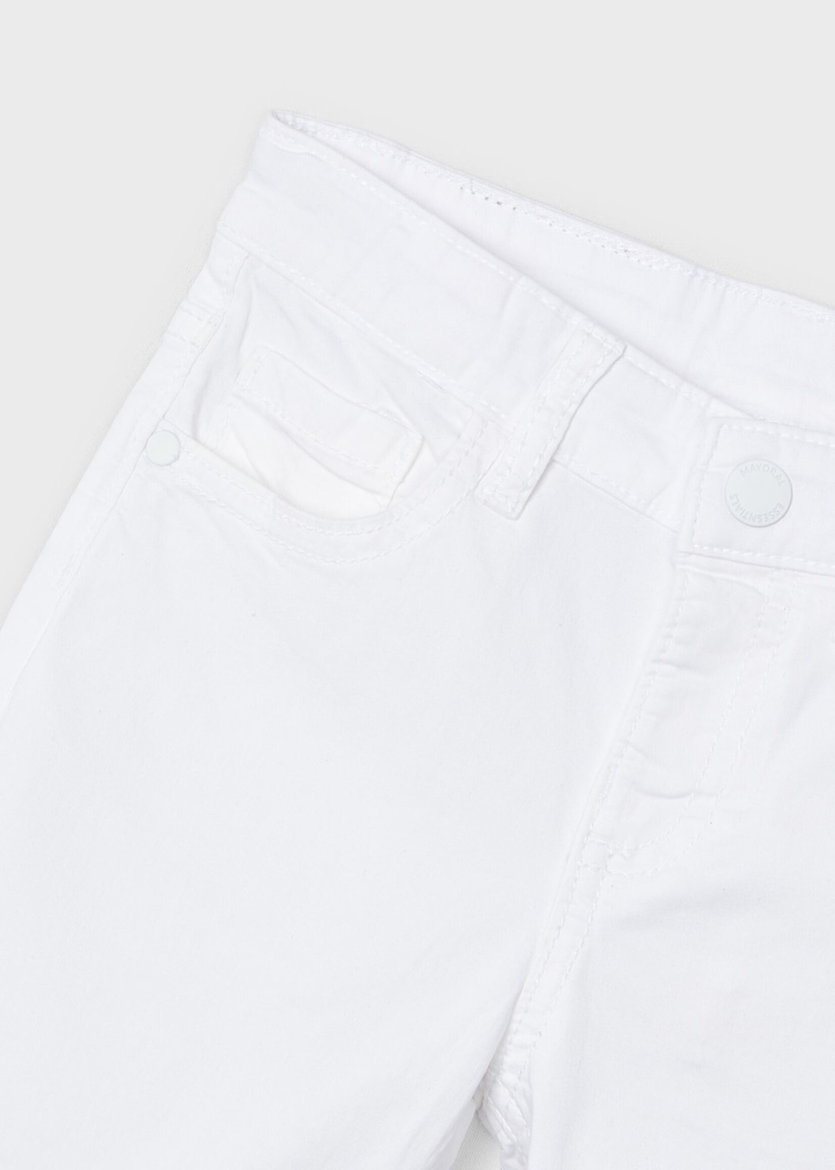 Mayoral White 5 Pocket Twill Shorts