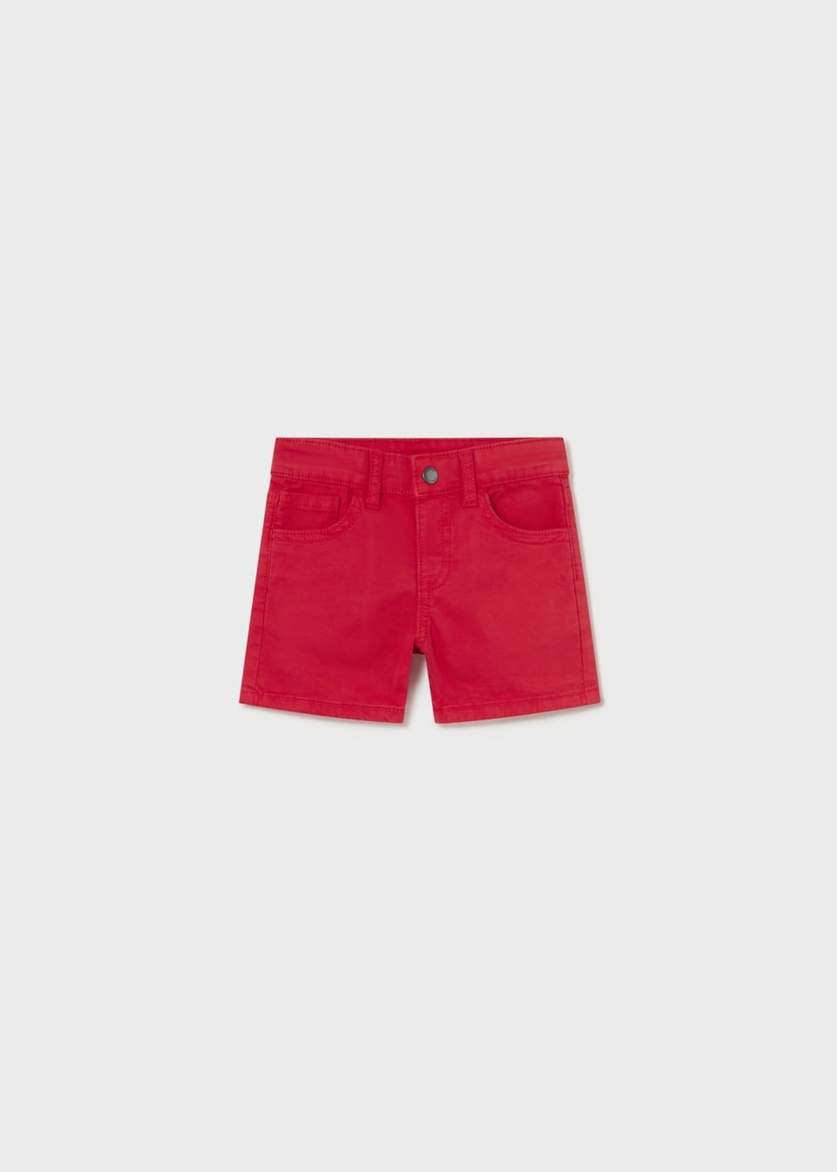 Mayoral Red 5 Pocket Twill Shorts