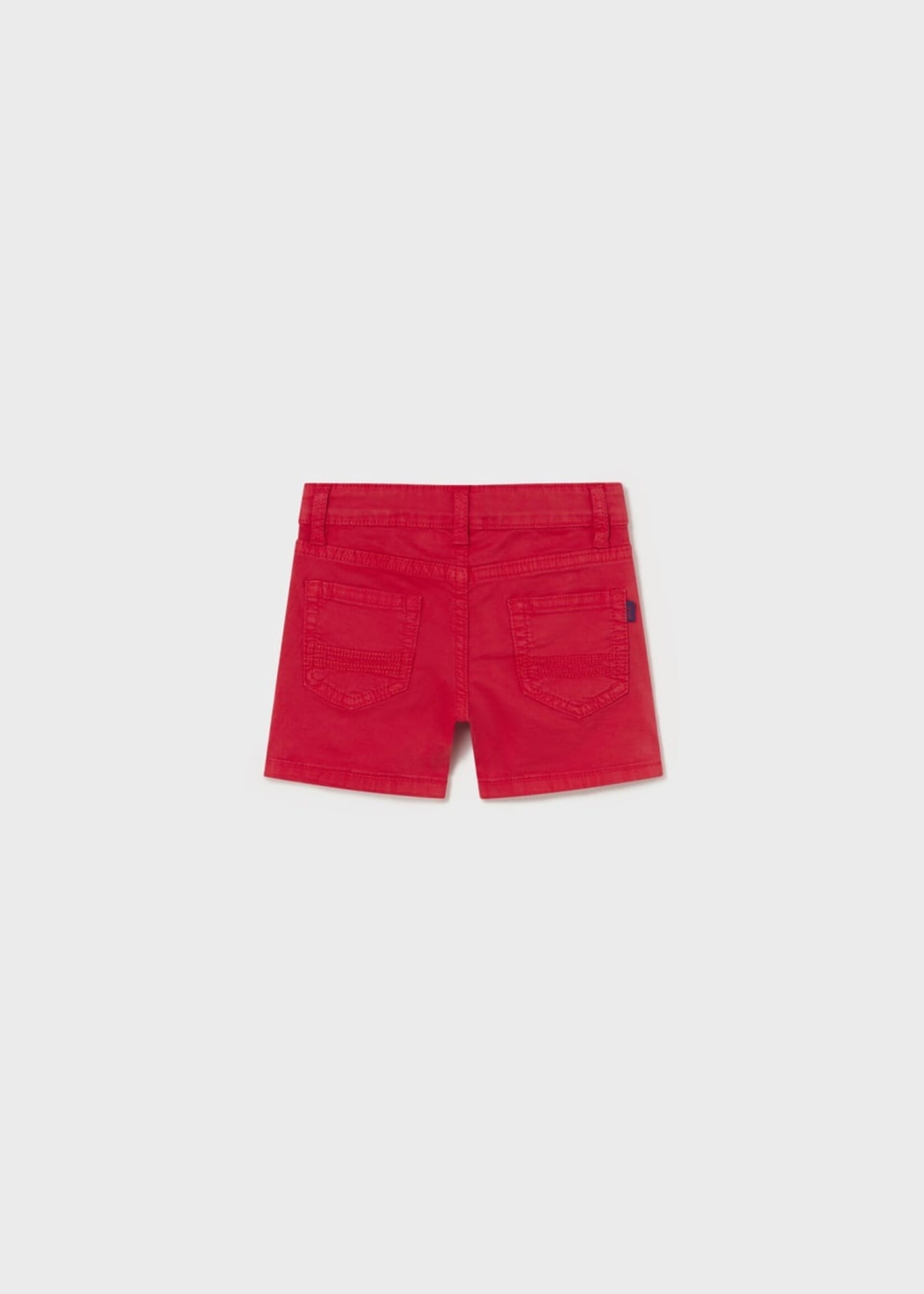 Mayoral Red 5 Pocket Twill Shorts