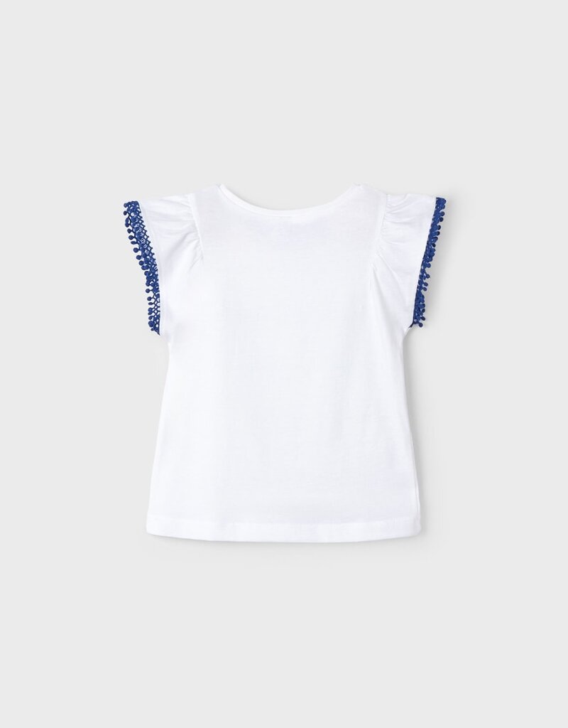 Mayoral Off White Blue Tank Top