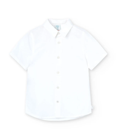 Boboli Boys White Linen S/S Shirt