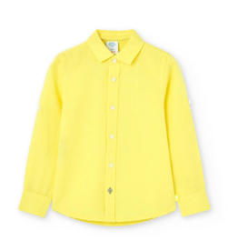 SALE Boys L/S Yellow Linen Shirt