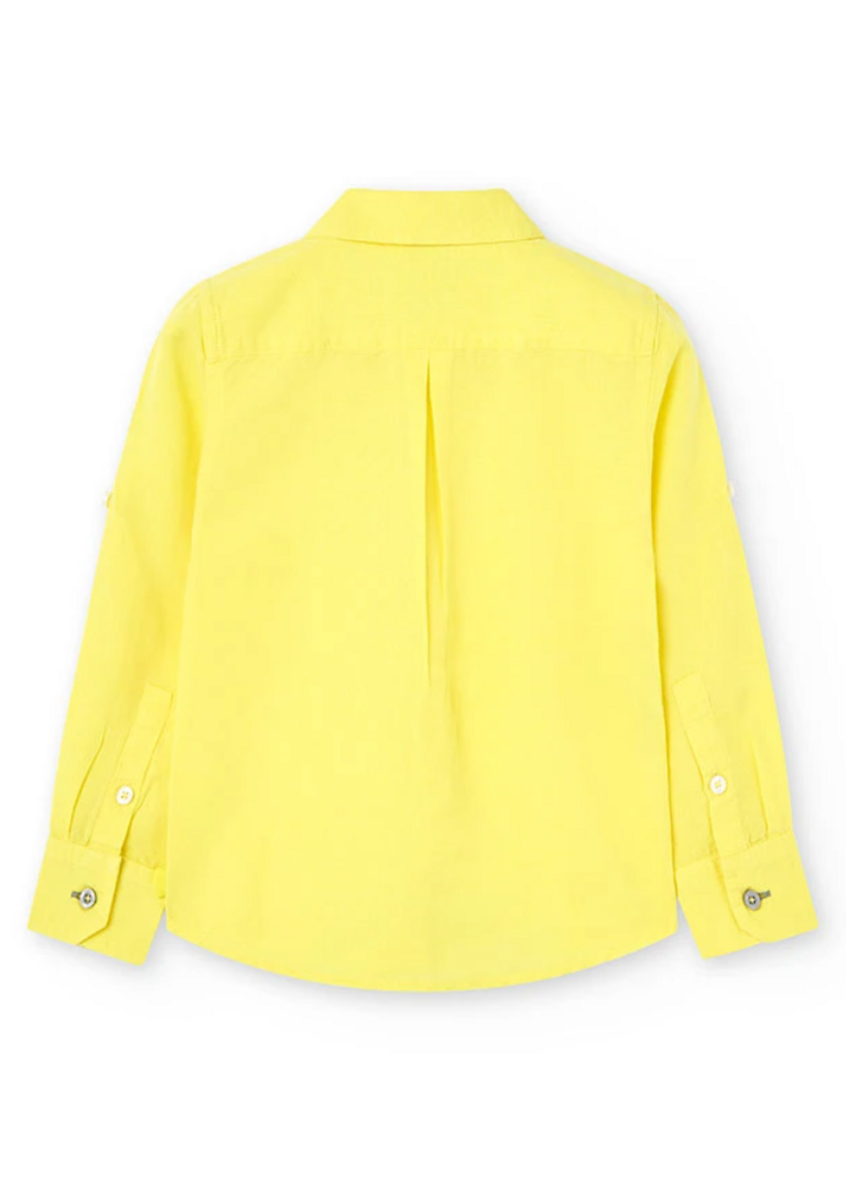 Boys L/S Yellow Linen Shirt
