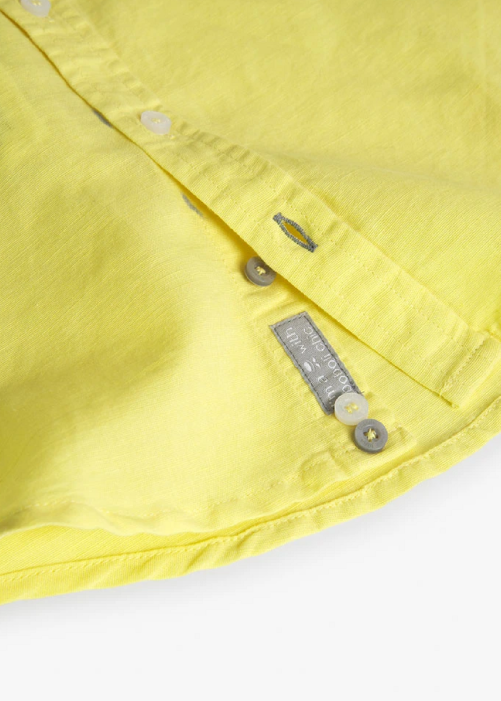 Boys L/S Yellow Linen Shirt