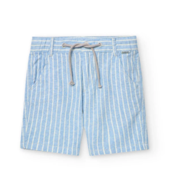 Boboli Blue Striped Linen Shorts