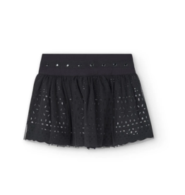 Boboli Black Embossed Skirt
