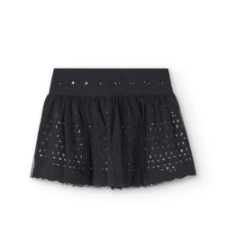 Boboli SALE Black Embossed Skirt
