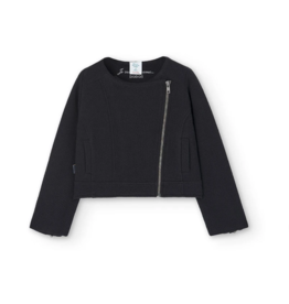 Boboli SALE Black Embossed Zip Up Jacket
