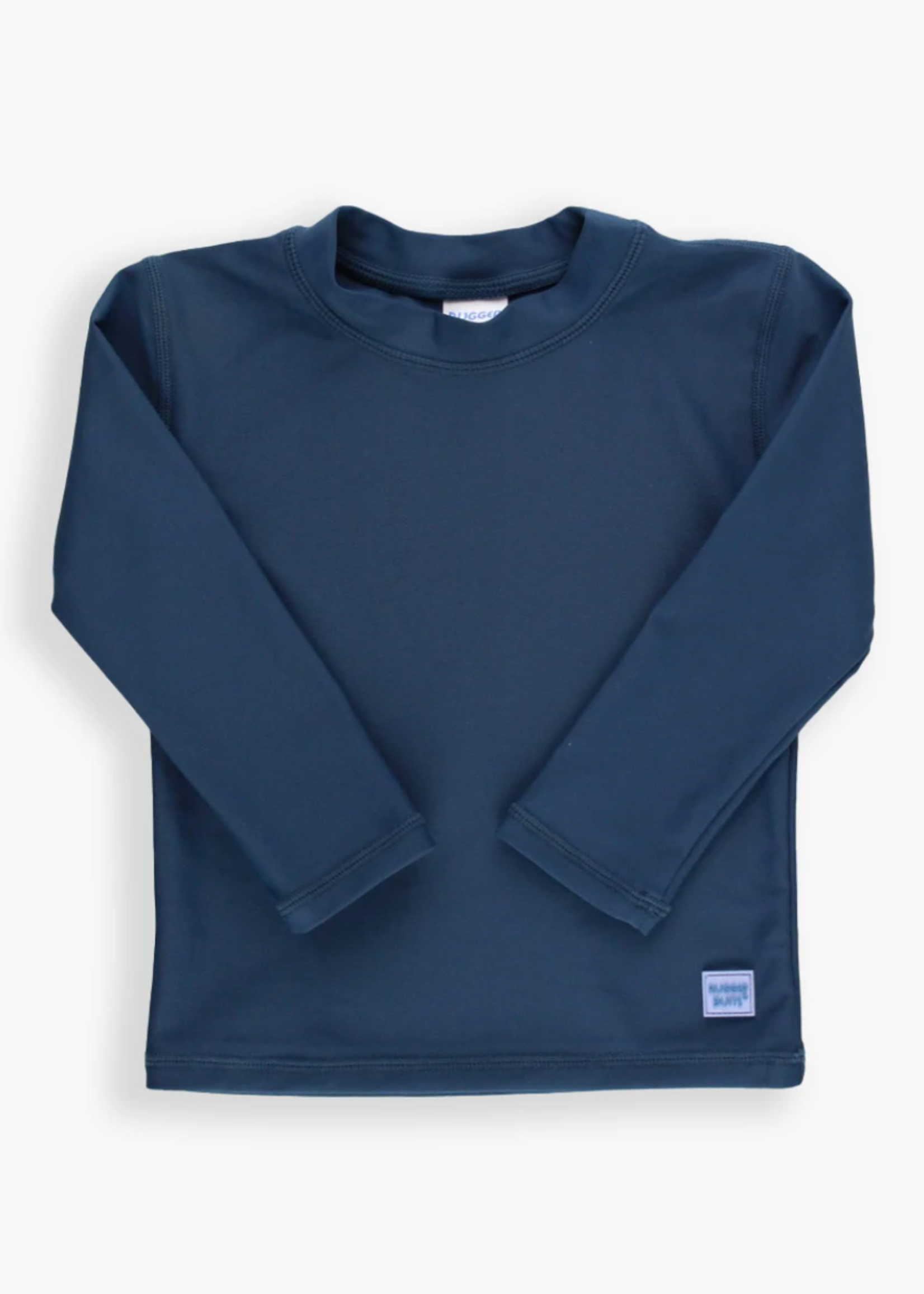 RuffleButts Long Sleeve Navy Rash Guard