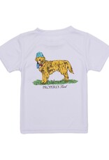 Properly Tied Performance S/S Tee American Pup White