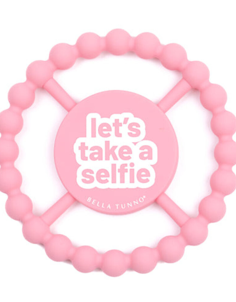Bella Tunno Lets Take a Selfie Teether Pink