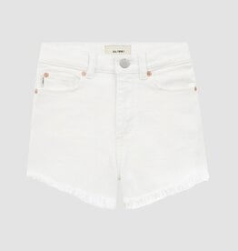 DL1961 lucy high rise shorts cut off white frayed (ultimate)