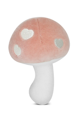 Apple Park Pink Velour Mushroom Rattle