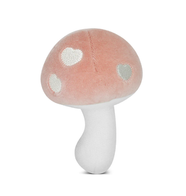 Apple Park Mushroom Pink Velour Rattle