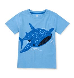 Tea Collection Tattle Whale Shark Tee Blue Orchid