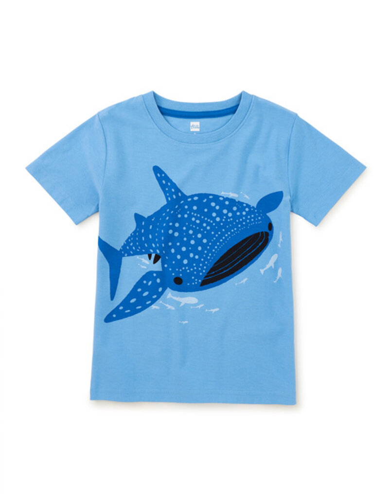 Tea Collection Tattle Whale Shark Tee Blue Orchid